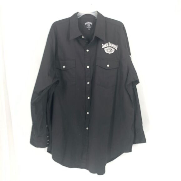 NWOT Jack Daniels Men’s Logo Rodeo L/S Snap Front Embroidered Western Shirt - Picture 1 of 10